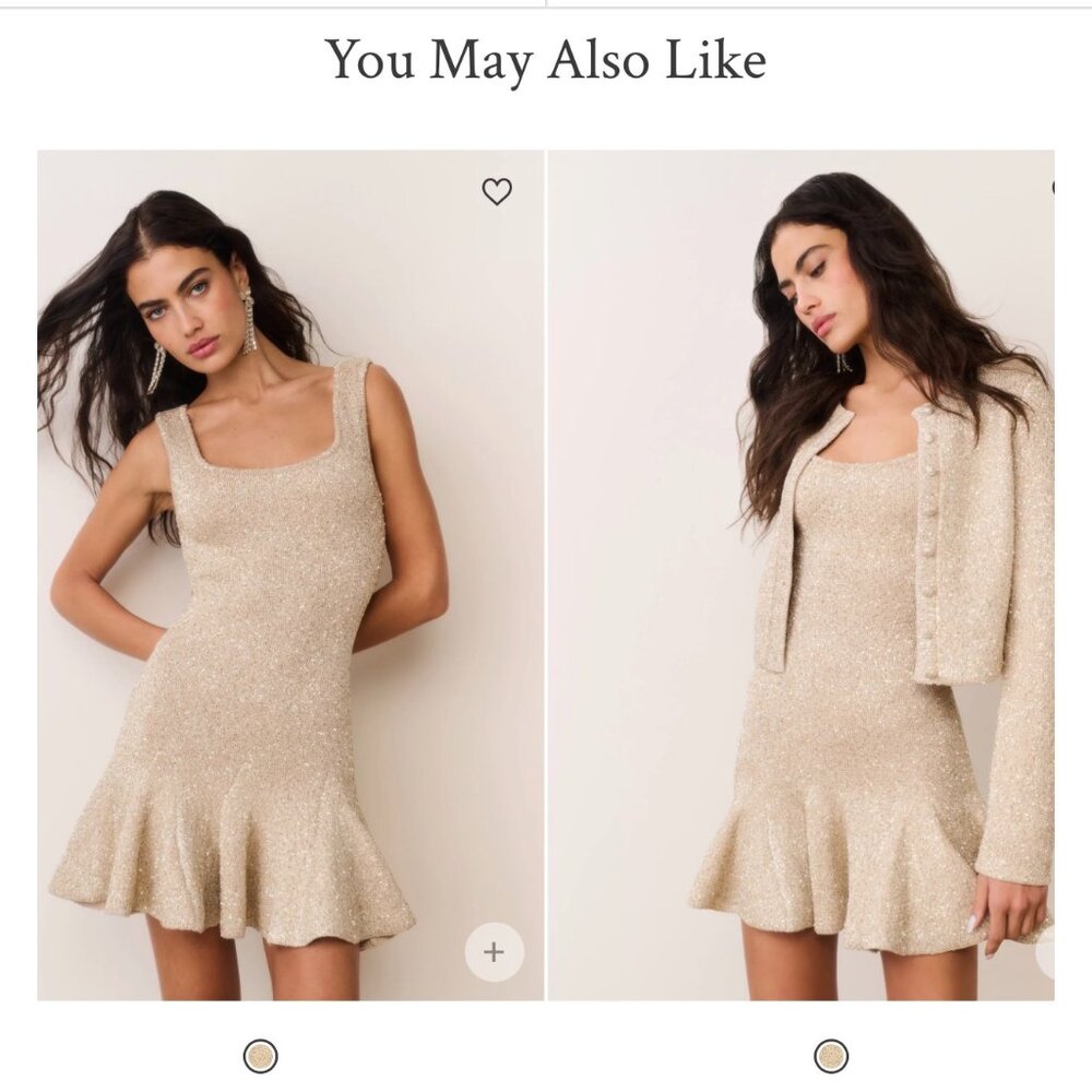 loveshackfancy | Sarajane Sequin Stretch Knit Mini Dress